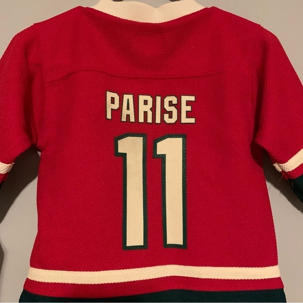 NWT. NHL Minnesota Wild Kids Red Hockey Jersey - Picture 5 of 5